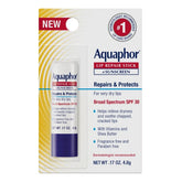 Aquaphor Lip Protectant + SPF Lip Balm - 0.17oz: Nourishing, Contains Shea Butter, Stick Form, Unflavored