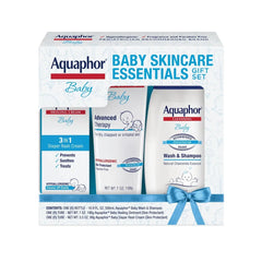 Aquaphor Baby Skincare Essentials Gift Set - 3pk: For Normal & Sensitive Skin, Unscented, Whole Body Cleansing